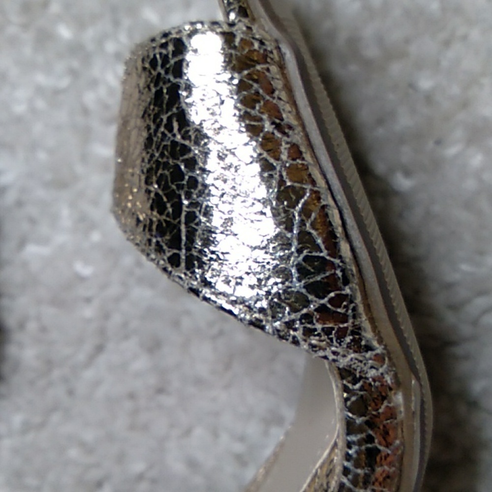 MISGUIDED  double strap crackeled print heels size 9.5 - Picture 16 of 16